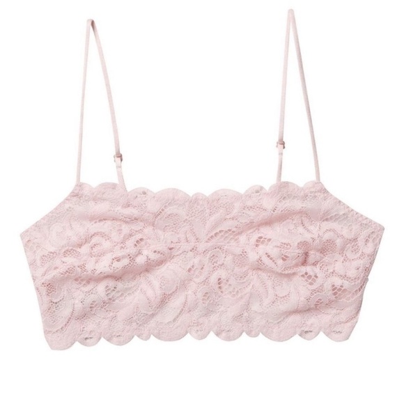 NWT Free People Reese Lace Bralette in Powder Punk - Picture 2 of 6